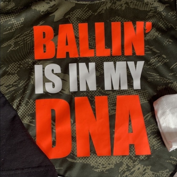 Balling in my DNA Camo Shirt Dinosaur shirts Lot New with Tags Get All 3 New - Picture 9 of 9